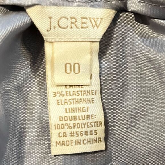 J. CREW Wool Mini Skirt Gray Women’s Size 00 - Picture 5 of 6